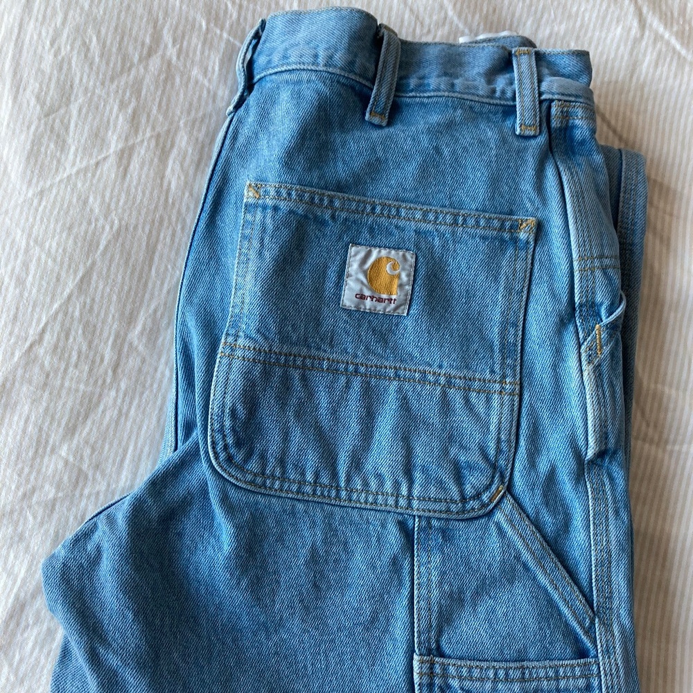 Carhartt WIP, Single Knee Pant - Denim, Blue (Stone Bleached), 29 x 32